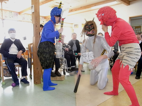 デイサービスセンターゆめさき　鬼退治！ゆめさき節分会