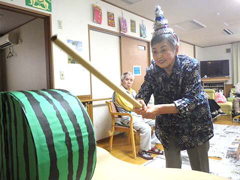 ケアセンター朱咲　梅雨明けが待ち遠しい七月二十八日