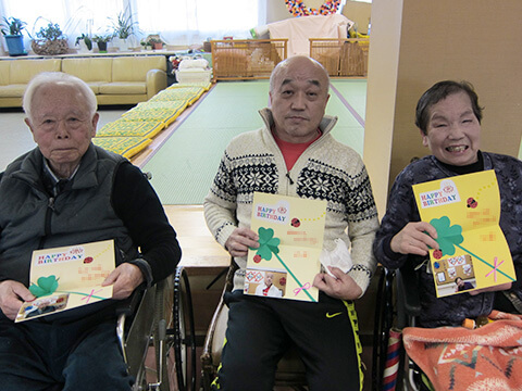 介護老人保健施設創春館通所リハビリテーション　お誕生会の紹介です♪1