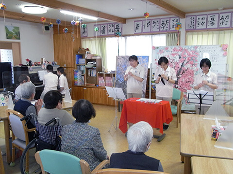 デイサービスセンターゆめさき　春のお楽しみ会2