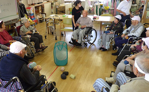 療養棟二階　秋の運動会