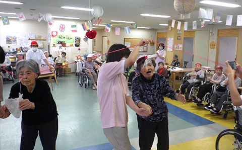 療養棟三階 運動会2