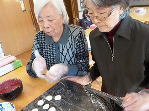 ケアセンター星辰の家 お汁粉作り2