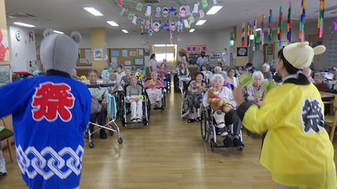 療養棟二階　七夕イベント