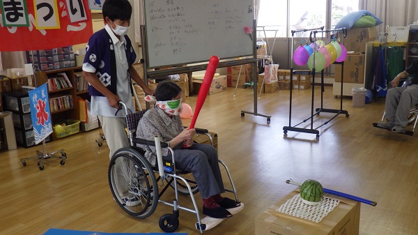 療養棟二階　夏祭り