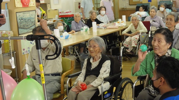 療養棟二階　夏祭り