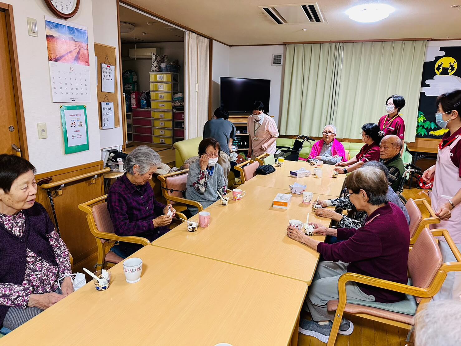 ケアセンター朱咲 お誕生日会＆白玉団子祭