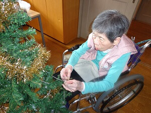 あかしあの里Ⅰ クリスマスツリーと忘年会