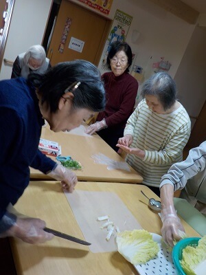 ケアセンター星辰の家 手打ちうどんを作ろう