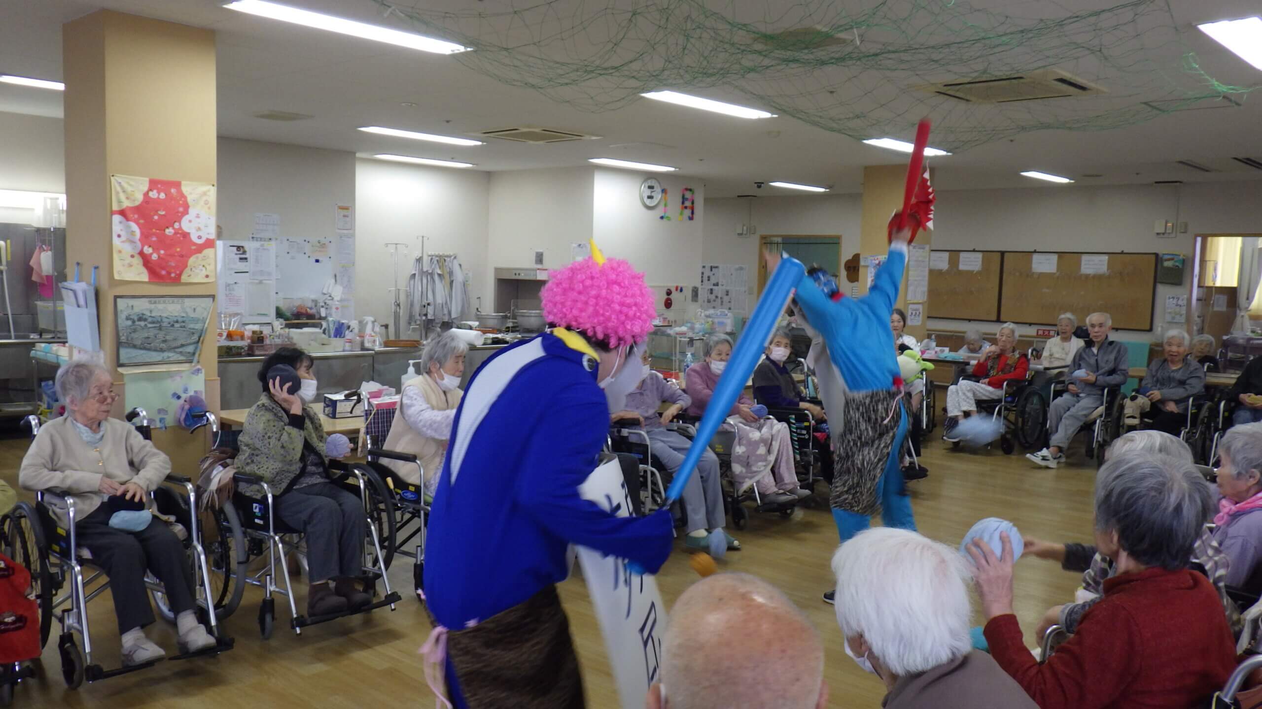 介護老人保健施設 創春館 療養棟二階　節分・おやつ作り