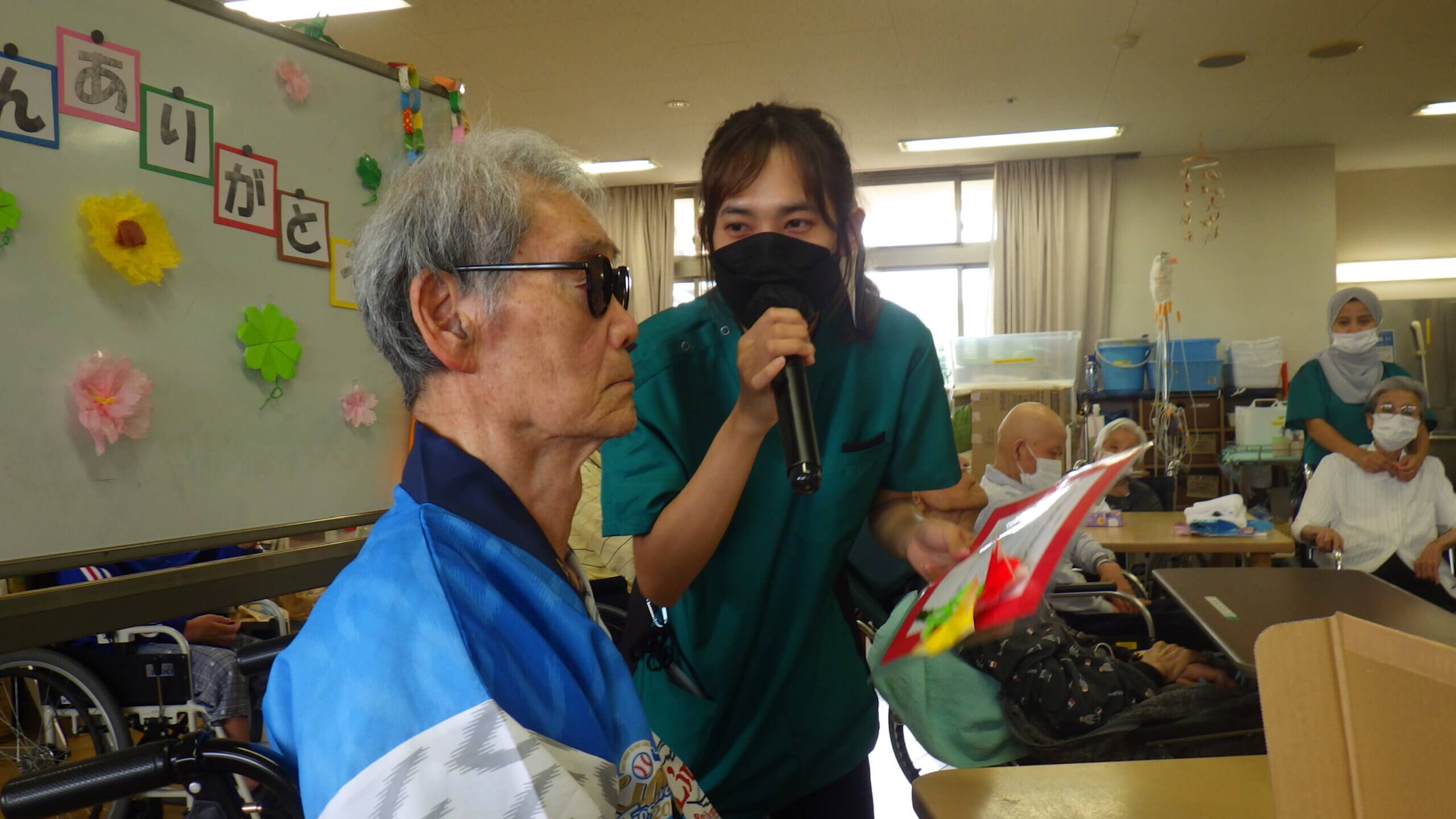 創春館療養棟２階　父の日のお祝い