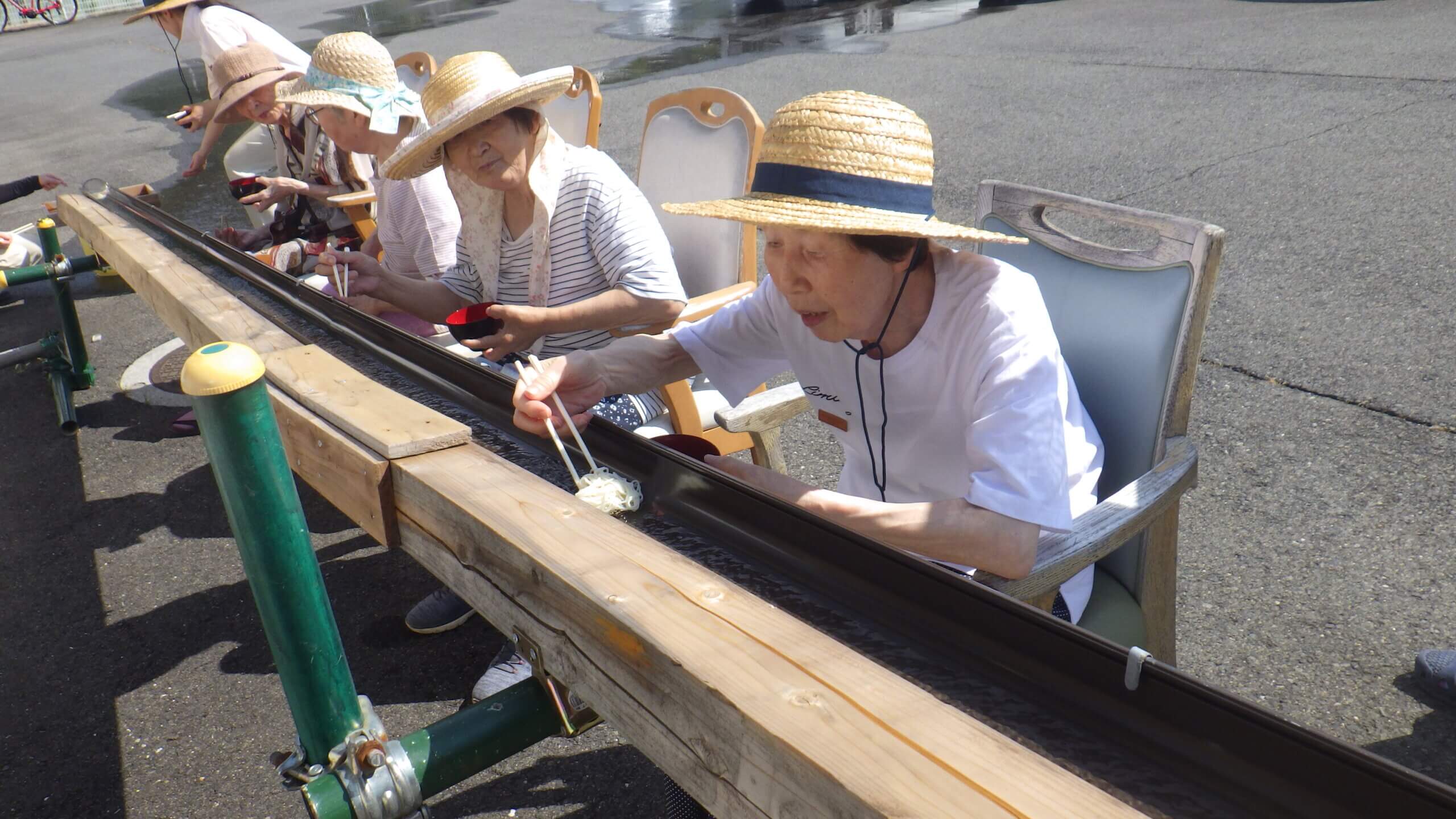 ＤＳ明月　流しそうめん