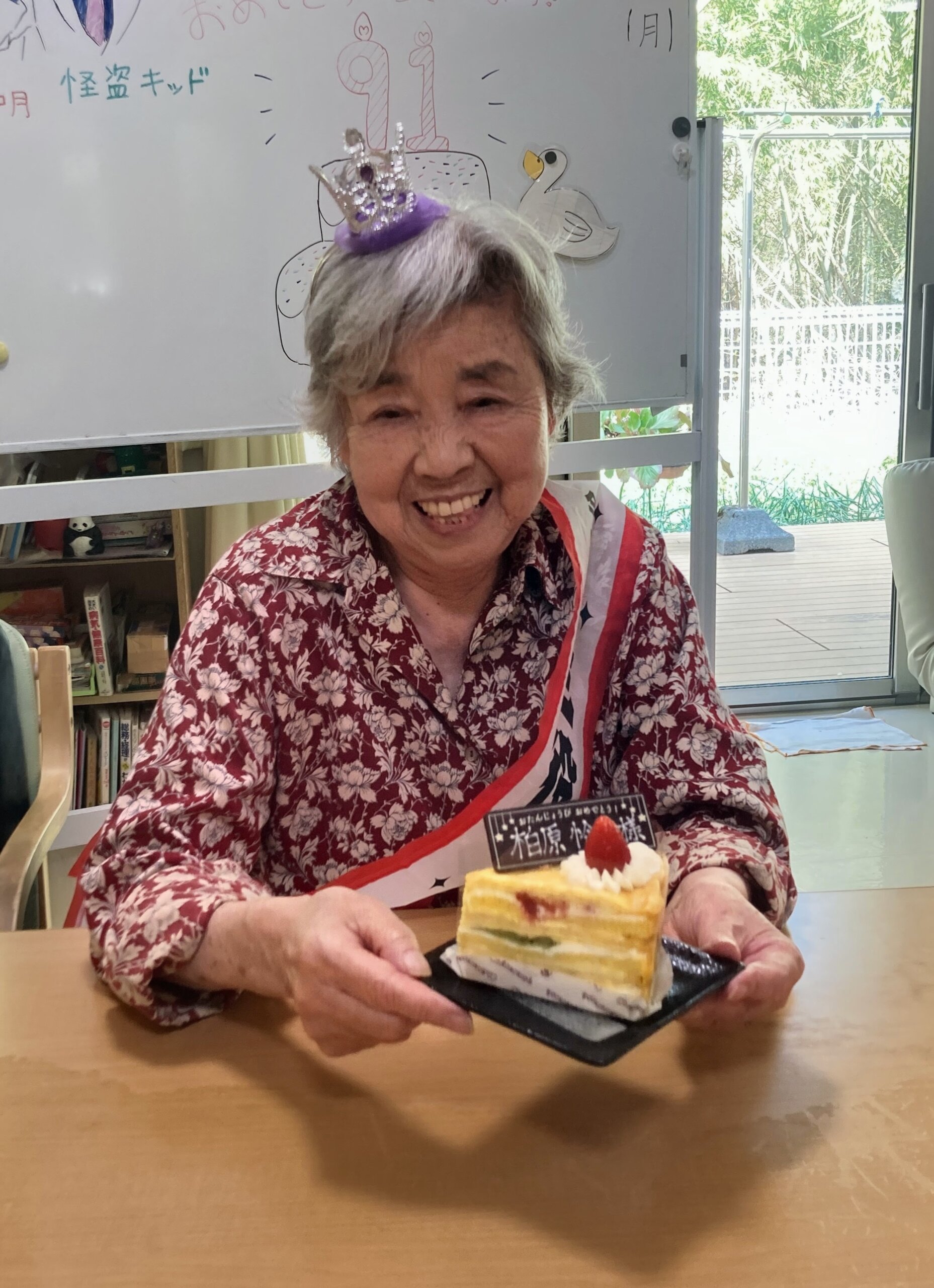 グループホーム明月 誕生日の外食ドライブ